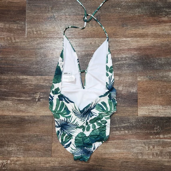 The Bikini Lab Fronds One-Piece Cheeky Swimsuit Size Large - Picture 6 of 11
